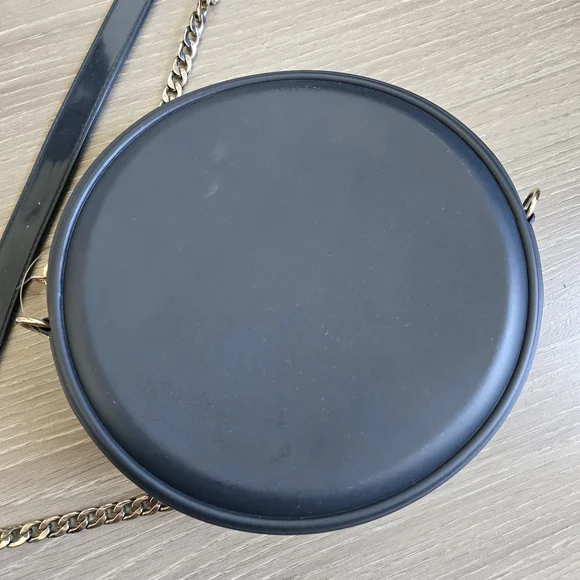 Blue Crossbody Bag with Chain Strap - Picture 5 of 6